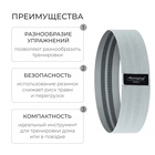 Фитнес-резинка ONLYTOP HEAVY, 42х8,2х0,3 см, нагрузка 15-25 кг, цвет серый - Фото 2