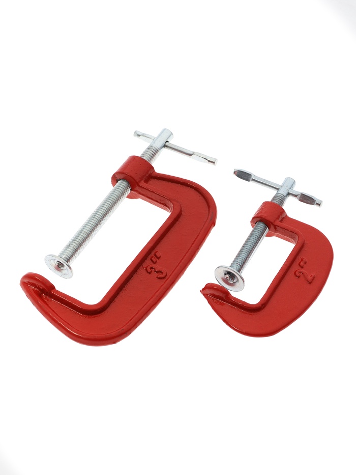 УЦЕНКА Набор струбцин ЛОМ, G-образных, 2, 3, 25-75 мм - Фото 1