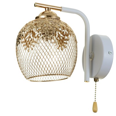 Бра 662428/1 E27 40 Вт белый-золото 26×16×20 см