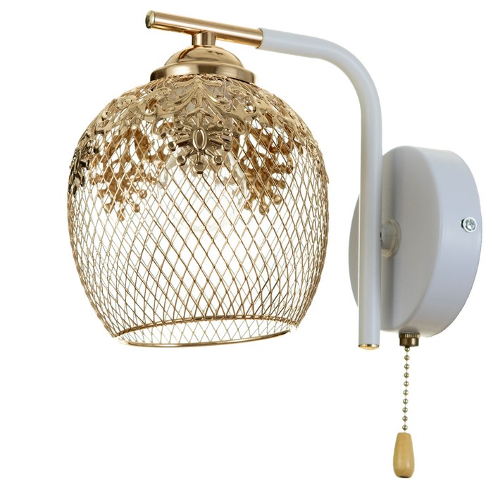 Бра 662428/1 E27 40 Вт белый-золото 26×16×20 см - Фото 1