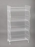 Горка-накопитель из четырёх корзин, 63×43×120, белая - Фото 5