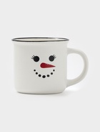 Кружка Доляна «Новый год. Снеговик», 380 мл, фарфор, белая - Фото 2