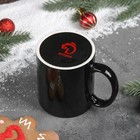 Кружка-хамелеон Доляна «Новый год. Бычок в шаре», 280 мл, цвет чёрный - Фото 5