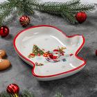 Блюдо сервировочное Доляна «Навстречу Новому году», 20×18×3 см - Фото 2