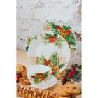 Тарелка фарфоровая десертная Доляна «Рождество», d=20,5 см - Фото 5