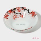 Набор для суши Доляна «Рассвет в горах», 3 предмета: соусники 8×2 см, 8×6 см, подставка 25×15×2 см, стекло - Фото 6