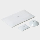 Набор для суши Доляна «Марбл белый», 3 предмета: соусники 8×2 см, 8×6 см, подставка 25×15×2 см, стекло - Фото 7