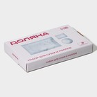 Набор для суши Доляна «Марбл белый», 3 предмета: соусники 8×2 см, 8×6 см, подставка 25×15×2 см, стекло - Фото 9