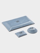 Набор для суши Доляна «Марбл чёрная», 3 предмета: соусники 8×2 см, 8×6 см, подставка 25×15 см, стекло - Фото 10