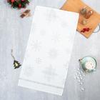 Полотенце Этель «Серебряные снежинки» 40х70 см, 100%хл, 190г/м2 - Фото 1