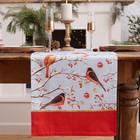 Дорожка на стол новогодняя "Winter birds" 40*147 см, 100% хл, саржа 190гр/м2 - Фото 5