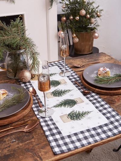 Дорожка на стол «Этель» Happy New Year 30×70 см, 100% хлопок, саржа 190 г/м²