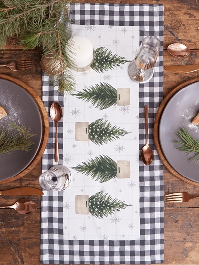 Дорожка на стол «Этель» Happy New Year 30×70 см, 100% хлопок, саржа 190 г/м²