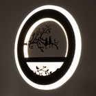 Бра «Птички на ветке» LED 24 Вт 3000-4000К черный 22×3.5×22 см - Фото 3