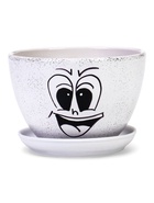 Горшок для цветов «Настроение», 1.65 л, d=17 см, h=13 см, керамический, с поддоном - фото 64139127