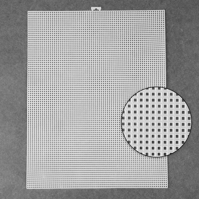 Канва для вышивания №11, пластиковая, 26 × 34 см, цвет белый