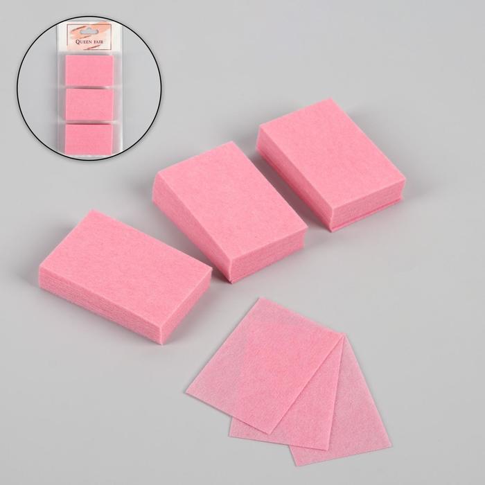 Салфетки для маникюра, безворсовые, 100 шт, цвет розовый - Фото 1