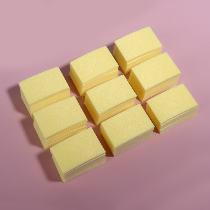 Салфетки для маникюра, безворсовые, плотные, 560 шт, 6 × 4 см, цвет жёлтый - фото 1876146684