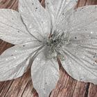 Декор "Холодный цветок" 26х20 см, серебро - Фото 2