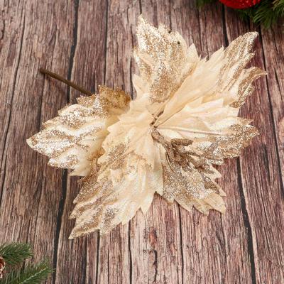 Декор «Холодный цветок», 24×20 см, золото