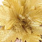 Декор "Холодный цветок" 27х20 см, золото - фото 6319032