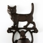 Колокол сувенирный чугун "Кот, гуляющий по крыше" 23,5х13,5х13 см - Фото 4