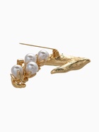 Брошь «Ландыши» веточка, цвет бело-зелёный в золоте - Фото 4