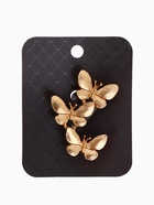 Брошь «Бабочки» трио, цвет матовое золото 5225961