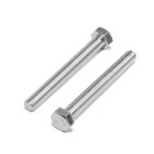 Болт СТРОЙБАТ, с шестигранной головкой, оцинкованный, DIN933, М8х70 мм, 3 шт 5152627 - фото 16275494