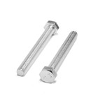 Болт СТРОЙБАТ, с шестигранной головкой, оцинкованный, DIN933, М8х70 мм, 3 шт 5152627 - фото 16275495