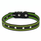 Ошейник брезентовый безразмерный двухслойный, хаки/зелёный, 67×3 см, ОШ до 55 см - Фото 3