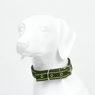 Ошейник брезентовый безразмерный двухслойный, хаки/зелёный, 67×3 см, ОШ до 55 см - Фото 4