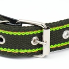 Ошейник брезентовый безразмерный двухслойный, хаки/зелёный, 67×3 см, ОШ до 55 см - Фото 5