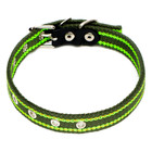 Ошейник брезентовый безразмерный двухслойный, 50×2 см, ОШ 22-45 см, хаки/зелёный - Фото 3