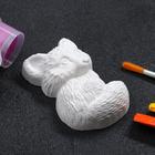 Фигура для раскраски «Лисичка» белая, 9.5×2.5×6 см - Фото 2