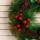 Венок новогодний d=30 см «Зимнее волшебство. Лесная тайна» - Фото 3