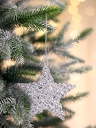 Ёлочные игрушки 2 шт. «Зимнее волшебство. Звезда - магия», 9.5 см, прозрачный - Фото 2