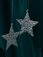 Ёлочные игрушки 2 шт. «Зимнее волшебство. Звезда - магия», 9.5 см, прозрачный - Фото 6