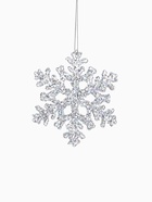 Ёлочные игрушки 2 шт. «Зимнее волшебство. Ажурная снежинка - переливы», 9.5 см, серебро - Фото 6