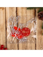 Ёлочная игрушка «Зимнее волшебство. Олень в прыжке - магия», 13×12 см, прозрачный - Фото 3