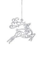 Ёлочная игрушка «Зимнее волшебство. Олень в прыжке - магия», 13×12 см, прозрачный - фото 117256674 Ёлочная игрушка «Зимнее волшебство. Олень в прыжке - магия», 13×12 см, прозрачный - фото 117256674