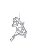 Ёлочная игрушка «Зимнее волшебство. Олень в прыжке - магия», 13×12 см, прозрачный - Фото 5