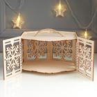 Новогодняя шкатулка "Тубус" широкий 22х20х12,5 см  (артикул 5202796)  большой выбор товаров оптом и в розницу по низким ценам с доставкой