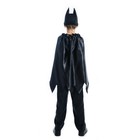 Карнавальный костюм «Бэтмен», комбинезон, маска, плащ, р. 34, рост 134 см - Фото 4