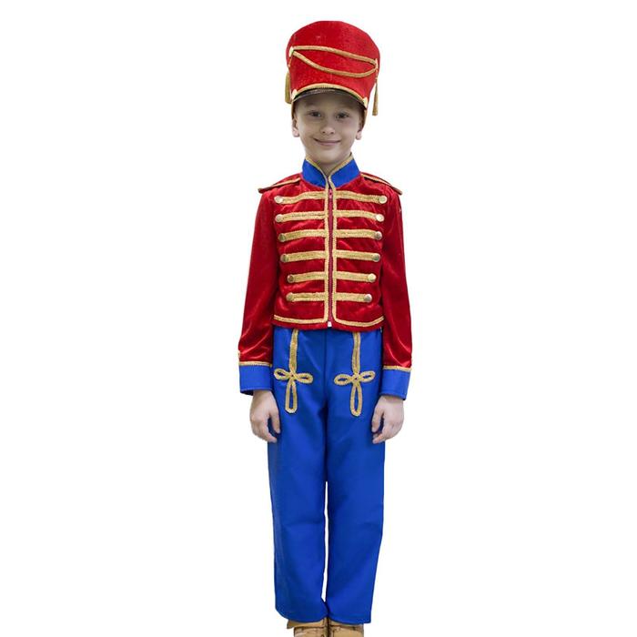 Карнавальный костюм «Гусар», кивер, сюртук, штаны, рост 122 см - Фото 1