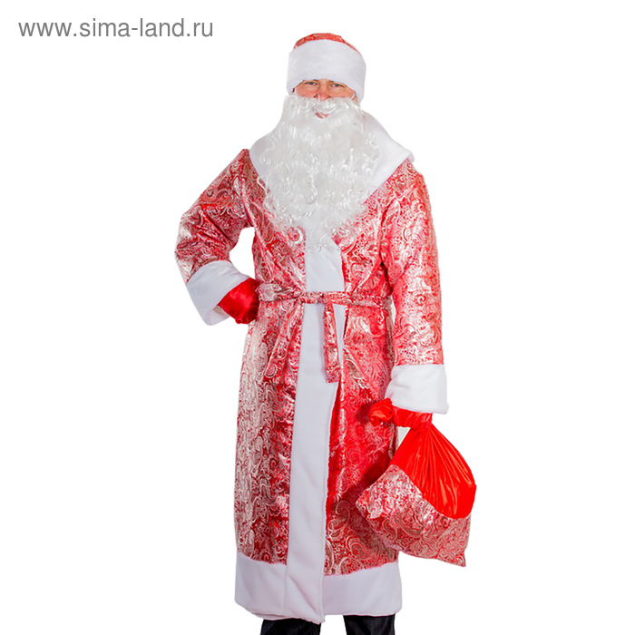 Карнавальный костюм "Дед Мороз", р-р 56 - Фото 1