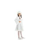 Детский карнавальный костюм «Снегурочка», парча белая, шуба, шапка, р. 34, рост 134 см - Фото 2