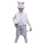 Карнавальный костюм «Котёнок», жилетка, шорты, маска-шапочка, рост 122 см - фото 8368626