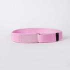 Ремень, ширина 2,5 см, резинка, пряжка металл, цвет розовый - Фото 1