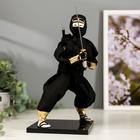 Кукла коллекционная "Чёрный ниндзя с мечом" 25х12,5х12,5 см - фото 2428141